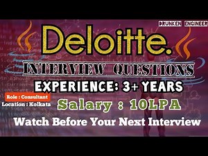 Deloitte Interview Questions | 3 Years experience | 10 LPA | 2022