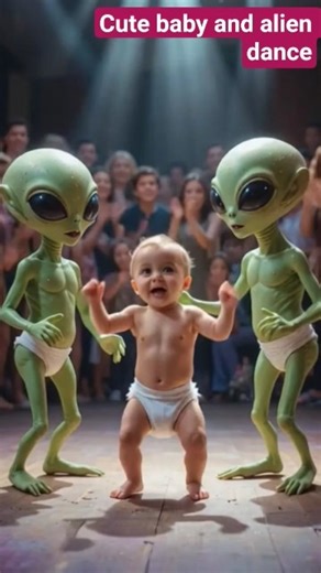 “Cute Baby Dancing with Aliens on Stage – Crowd Amazed!" #shorts #ytshorts #viralshorts #