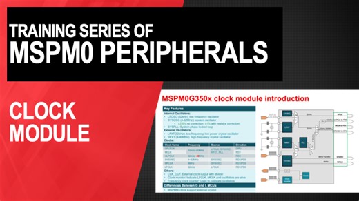 MSPM0 Clock Introduction | Video | TI.com
