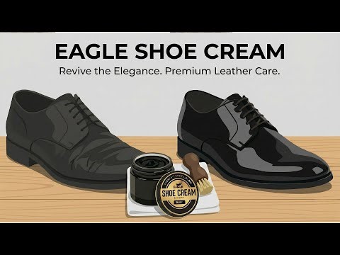 How I restored color and shine of my black dressing shoes using eagle Shoe cream | Review