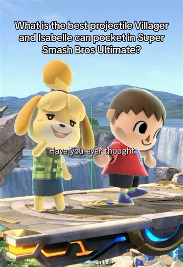What do you guys think though, is THIS the strongest projectile Villager and Isabelle can pocket? (Also thank you so much for 900 followers, you’re the reason I keep making stuff🫶) #smashbros #animalcrossing #villager #isabelle #ssbu