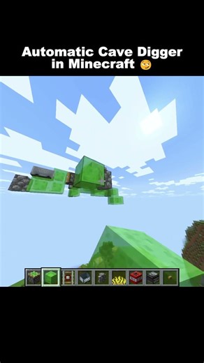 Automatic cave digger in Minecraft #minecraft