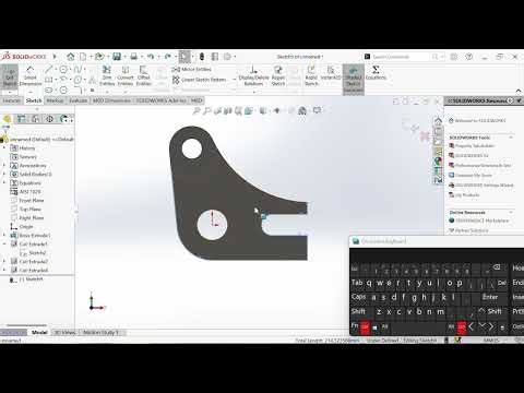 CSWA correction Bracket Equerre part 3. Solidworks tutorials for beginners.