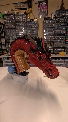 The Start of my LEGO Smaug MOC - from the Hobbit
