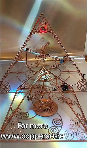 #copper crystal pyramide #covre #copperpyramid #energy #healing TikTok