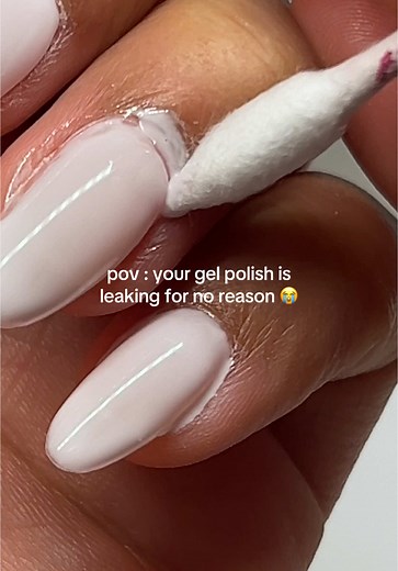 DIY Gel Nail Extension Tutorial: Fixing Leaking Gel Polish