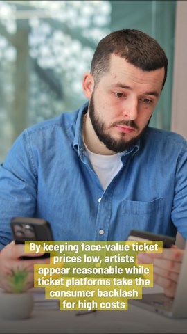 Why concert tickets are cheap but fees are so expensive