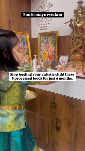 autismayurvedam | Autism | ADHD | Now in Delhi on Instagram: "Most parents focus on speech therapy, occupational therapy, and special diets, but rarely look at the gut. And yet, the gut is where your child’s brain begins to heal. Here’s something to try: Remove these 5 processed food categories from your autistic child’s diet for just 6 months and notice the difference yourself. 1️⃣ Packaged chips and snacks → contain MSG, maltodextrin, and artificial flavors that overstimulate the nervous syste