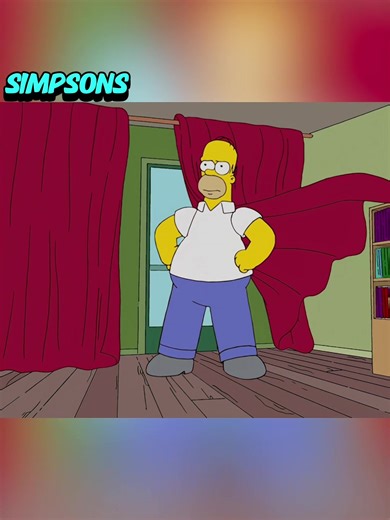 Homer Simpson Transformed into a Muscular Character