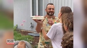 A family gathered to celebrate little Robert's first birthday. As part of the viral trend called cake smash, his dad encouraged him to dig into his cake with his hands. However, things took an unexpected turn when dad picked up the cake and hit his wife, Candi Mulroy, in the face with it. Now, the dad is facing backlash online with some people suggesting divorce. | Inside Edition