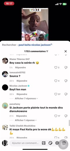 Vidéos de Mouhacosta19🫥🫥🫥 (@mouhacosta) au sujet de Nicolas Jackson