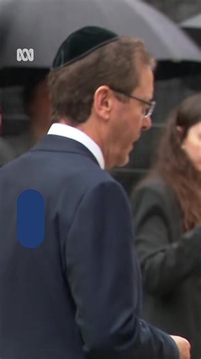 Security is extremely tight in Sydney as Israel's President Isaac Herzog begins his controversial visit to Australia following the Bondi Beach terror attack. People attending events are being screened by metal detectors, police are in the water, and a helicopter and snipers are on nearby roofs. The president addressed the crowd at Bondi Pavilion shortly after laying two stones from Jerusalem at a memorial. "In Jewish tradition, we place stones to represent the endurance of memory, the weight of 