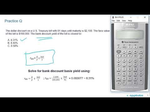 calculate and interpret the bank discount yield, holding period yield, effective annual yield,