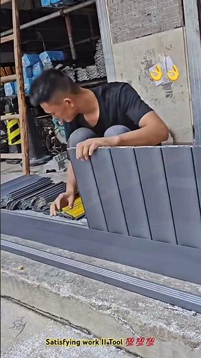 Slide plastic door assembly process - Most ingenious skilled worker