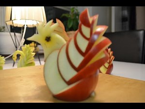 how to make apple swan by chef maher