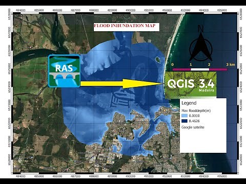 Export HEC RAS layer to QGIS and prepare Flood inundation map