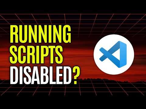 Fix: Cannot be Loaded because Running Scripts is Disabled on this System
