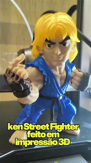 creality HI combo/ ken Street Fighter feito em impressão 3D