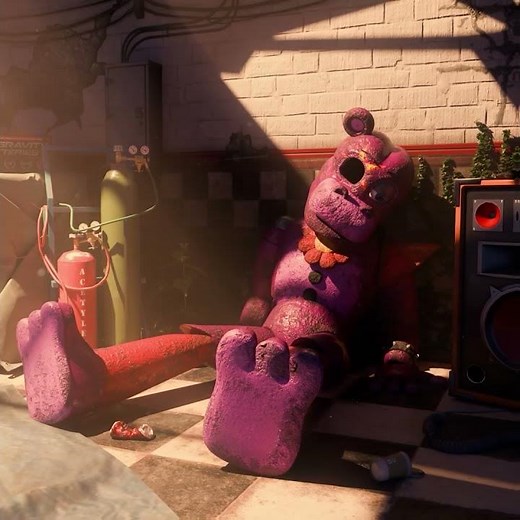 FNAF Glamrock Mediocre Melody Bots abandoned