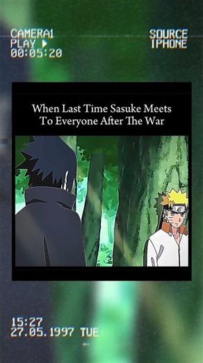 When Last Time Sasuke Meets To Everyone After The War || Aura Moment 🔥 #shorts #anime #naruto