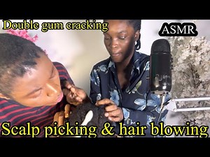 ASMR ✨Intense hair picking and scalp blowing, hair dusting and aggressive massage to make you sleep
