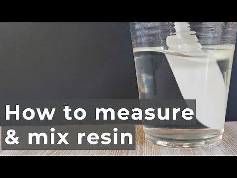 How to measure & mix resin | by weight or volume