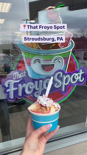 Customize your own frozen yogurt treat at That Froyo Spot in Stroudsburg! The build-your-own experience features a rotating menu of soft-serve flavors and a huge selection of candy, cereal, fruit and other toppings for your sweet creation. 🍨 #DiscoverNEPA | DiscoverNEPA