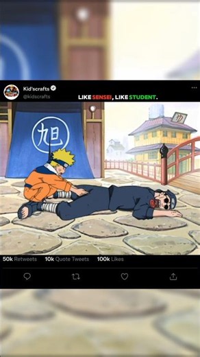 Naruto Uses Kakashi’s Hidden Finger Jutsu on a Random Shinobi 😂 | Like Sensei, Like Student! #Naruto
