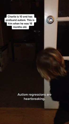 Charlie used to be a chatty, socially motivated toddler. He’s now 10, profoundly autistic and can only communicate basic needs on his iPad. The CDC just released a paper stating that 26.7% of autistic people have #profoundautism , like Charlie. These people can’t advocate fot themselves, they can’t be on TikTok. So please, listen to autistic people but listen to caregivers too because they’re sometimes the only ones who can share those stories.