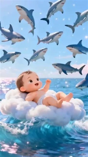 baby shark doo doo #babytiktok#babydance #aibaby #babysharkdoodoo #foryoupagе