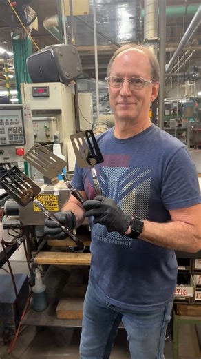 Knives aren’t the only things Cutco makes at its factory in Olean, N.Y. 🤩 Slotted Turners have been part of the product line since 1956. ⏳ The comfortable handle, sturdy stalk and thin, slotted head work together for the perfect flip! Who's got one? #FactoryFriday #AmericanMade | Cutco Cutlery