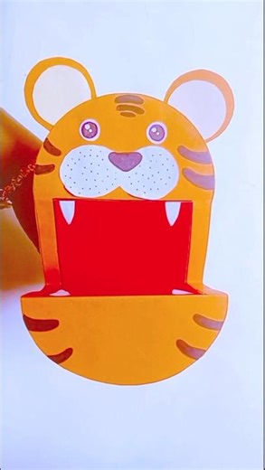 Paper Lion Mask 🦁 | Creative Craft ✨ #art #shorts #ytshorts #youtubeshorts #paperart