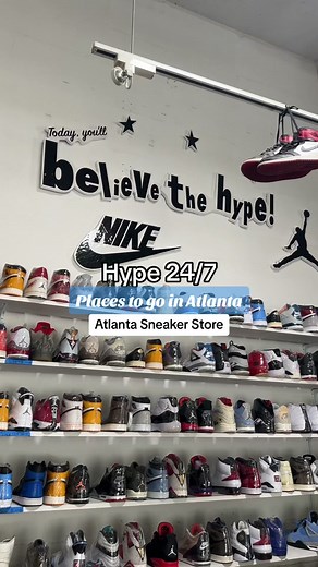 Come sneaker shopping with in Atlanta. Today i checked out this sneaker store in called Hype 24/7 …Its a sneaker store located in Downtown Atlanta at 138 Cone St NW, Atlanta Georgia. On their instagram they post some great deals and I had to pull up after I saw they had some bred toe 1’s in my size for $150. I ended up grabbing a couple other pairs as well, but do you guys think this was a steal? #Atl #thingstodoatl #Atlanta #atltiktok #placestogoinatlanta #atlantageorgia #thingstodoinatlanta