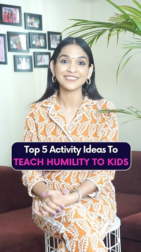 Riddhi Deorah| Parenting Coach 🇮🇳 on Instagram: "🌸Here are five activity ideas that you can use to teach humility to kids: ✅ Role-play: Have kids act out scenarios in which they must show humility, such as apologizing to a friend or thanking someone for their help. ✅ Volunteer work: Encourage kids to volunteer their time and energy to help others, which can help them see that they are not the center of the world and that there are others who may need their help. ✅ Gratitude journal: Have kids