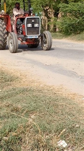 Village Road Tractor Scene 🚜 #Shorts