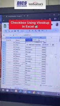 Mastering Checkboxes with VLOOKUP in Excel! ✅📊