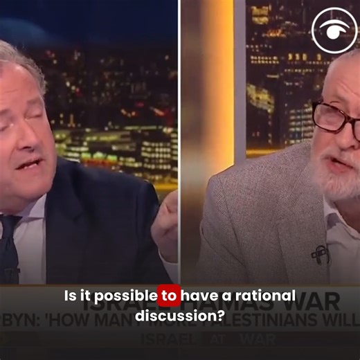40K views · 397 reactions | Piers Morgan clashed heads with Jeremy Corbyn on his TalkTV show, with the devastation of the conflict seemingly playing second fiddle to political tittle-tattle  | The London Economic | Facebook