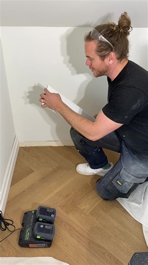 Coping baseboard 101. #Coping #CopingJoint #Baseboard #DIY #Trim #Carpenter #Contractor #Construction #Renovation #Renovations #FestoolCanada #Festool #FinishCarpentry