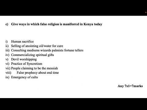 CRE Paper 1| Revision | Questions & Answers | KCSE CRE | kcse cre revision paper 1 | revision 6