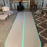 Air Mat Tumble Track 4/8 inchs Thickness Inflatable Gymnastics Training Mat 10ft/13ft/16ft/20ft with Electric Air Pump for Cheerleading/Training/Water Fun/Park/Home use