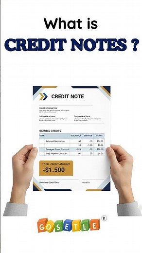 What is Credit Notes ? Definition, Example & Importance in Business #creditnote #shorts