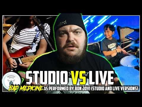 Studio Version vs Live Version: Reacting to Missioned Souls "BAD MEDICINE" (Studio/Live Covers)