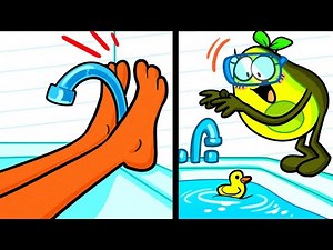 Avocado, Don’t Choose The Wrong Legs! | Tall Vs Short | Funny Cartoon By Avocado Family