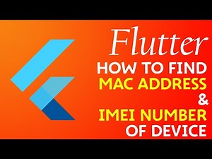 Flutter | How to find MAC address & IMEI number of device [2020]