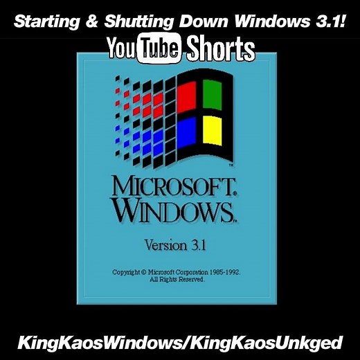 Windows 3.1 Starting Up & Shutting Down.