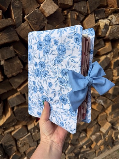 Handmade Quilted Floral Bible Cover | Personalized Book Protector - Etsy