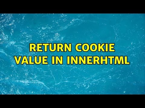 Return cookie value in innerHTML