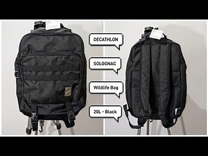 DECATHLON SOLOGNAC Wildlife Bag 20L - Black (15 inch Laptop Compatible)#indiaunboxed