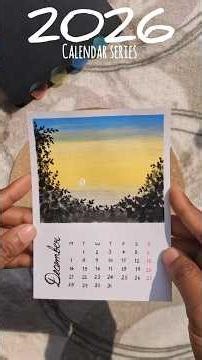 calendar series part 12(december) #youtubeshorts #ytshorts #dailyshorts #handmade