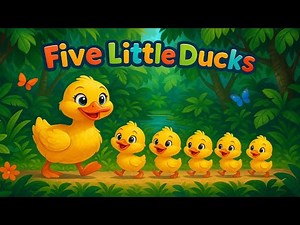 Five Little Ducks | Toddler Clean Up Song – Action Counting Adventure